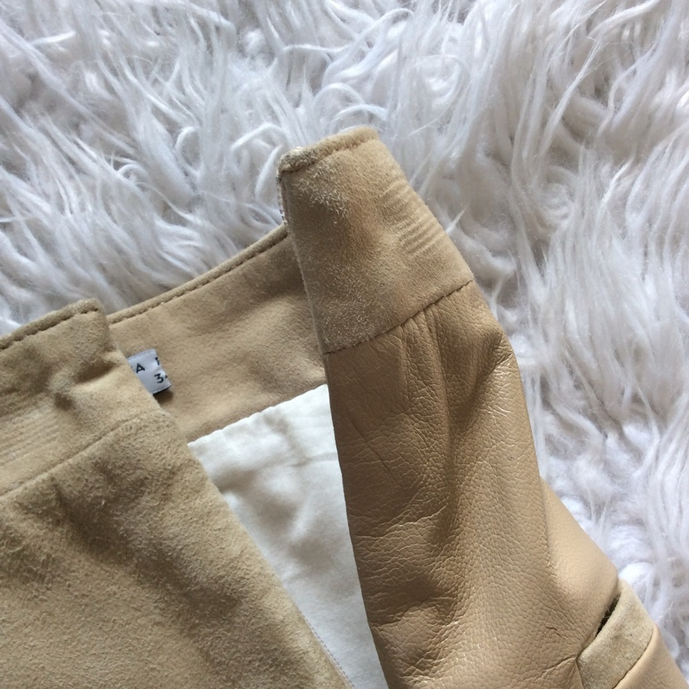 See by Chloé Lamb Leather and Suede Pencil Skirt - Picture 7 of 9
